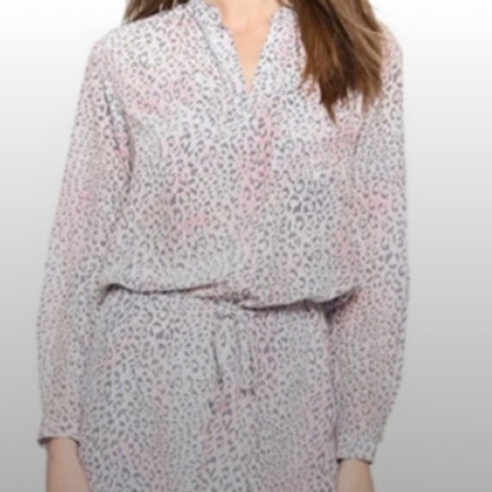 Rebecca Taylor multi color leopard print dress